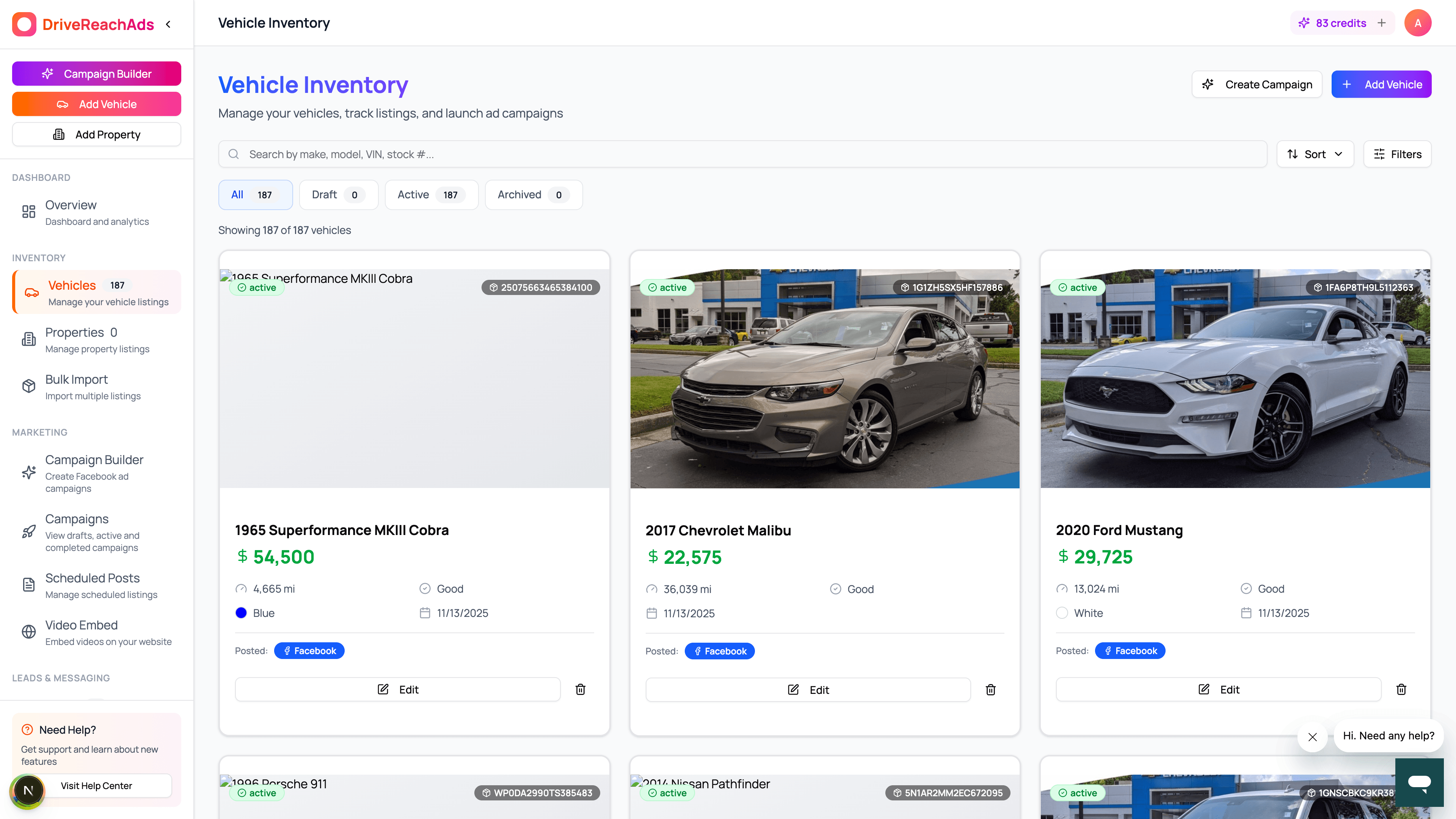 Vehicle Inventory Management